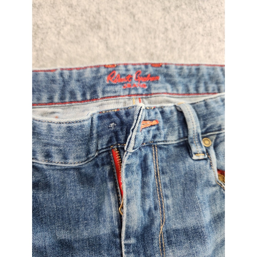 Robert Graham Jeans Mens‎ 33x28 Blue Classic Fit Denim - Picture 3 of 16